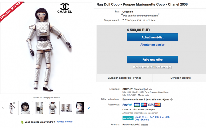 https://www.ebay.fr/itm/Rag-Doll-Coco-Poupee-Marionnette-Coco-Chanel-2008/132878092861?hash=item1ef026ca3d:g:-f8AAOSw8sBb2Zvh:rk:1:pf:0